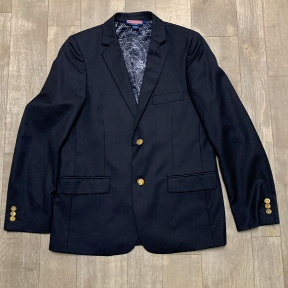 Vineyard Vines Navy Blazer with Gold Buttons